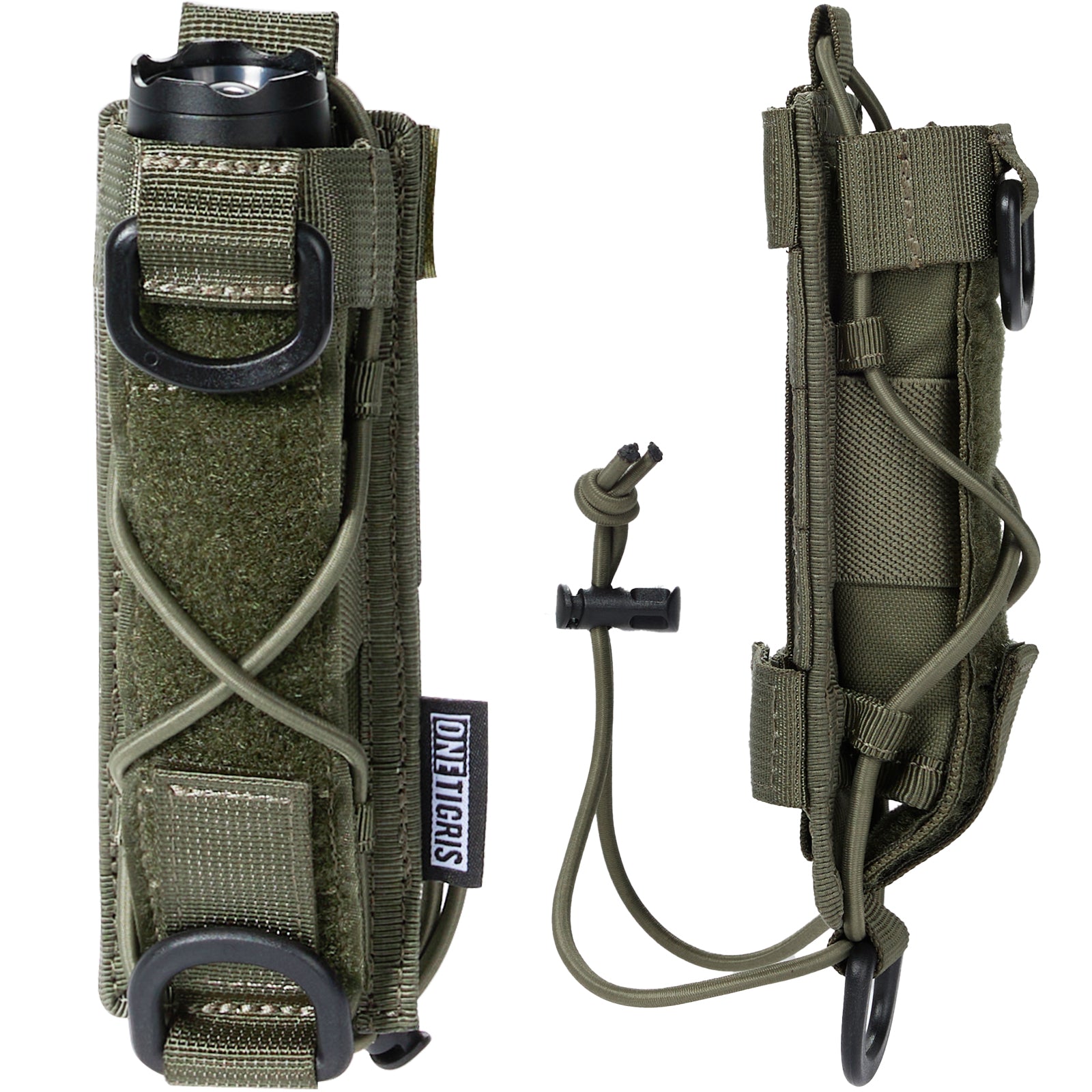 Flashlight Pouch 04 丨 MOLLE System & Adjustable Size